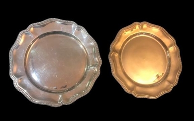 Plates (2) - .925 silver, Silver - Peru - Second half 20th century