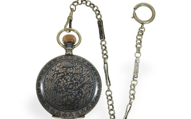 Pocket watch: extremely unusual, very large Tula hunting case watch, Ankerchronometer J.C & Co., ca. 1880