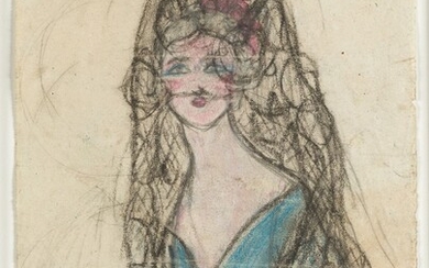 RAFAEL PENAGOS (1889 / 1954) "Lady with mantilla"