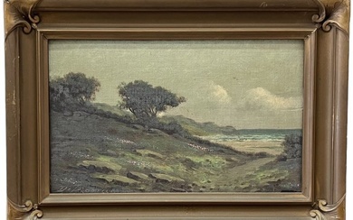 RICHARD DETREVILLE (1864-1929, California) San Gregorio Beach, Impressionist