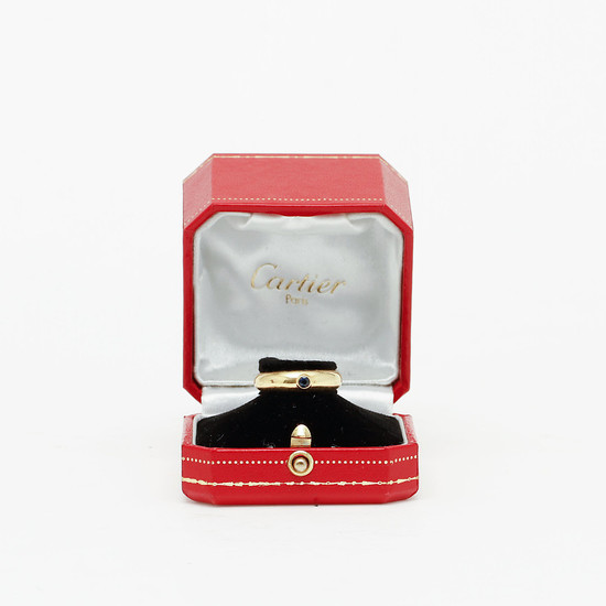 RING, 18k rödguld, safir, Cartier.