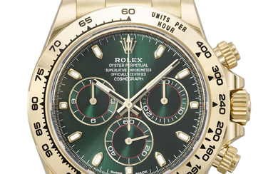 ROLEX. AN ATTRACTIVE AND COVETED 18K GOLD AUTOMATIC CHRONOGRAPH WRISTWATCH...