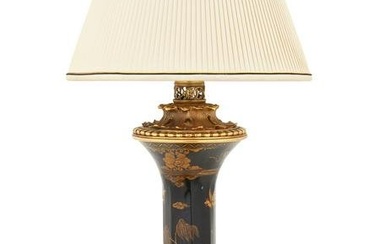 Rare French Gilt-Bronze and Tole Moderator Lamp