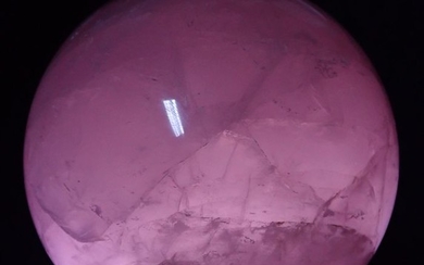 Rare Translucent Star Lavender Roses Quartz Sphere - 150×150×150 mm - 4897 g