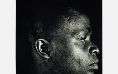 Rashid Johnson, Found Portrait of a Young Negro Scholar