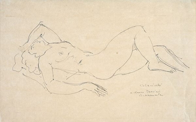 Giovanni Colacicchi © (Anagni, 1900 - Firenze, 1992), Reclining nude