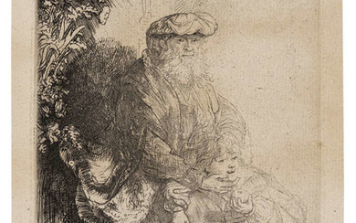 Rembrandt van Rijn (1606-1669) Abraham Caressing Isaac