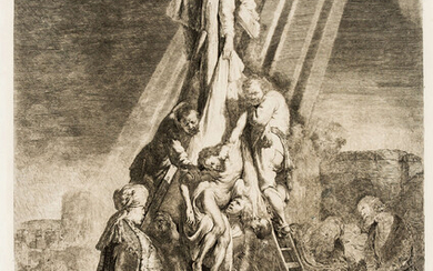Rembrandt van Rijn (1606-1669) The Descent from the Cross: Second Plate [sixth state]