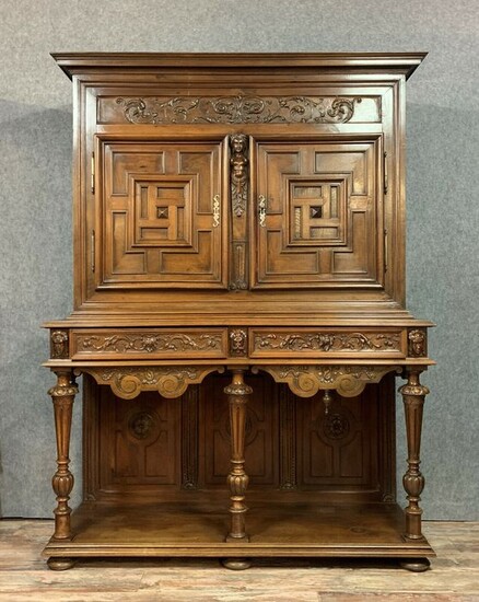 Renaissance style cabinet - Walnut - 19th century