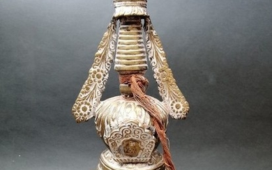Ritual object (1) - Brass - Stupa - Tibet - Late 20th century