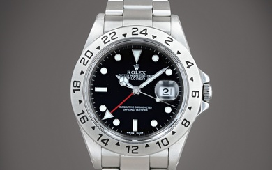 Rolex Explorer II, reference 16570 Montre bracelet en acier avec date et indication 24 heures | Stainless steel wristwatch with date, 24-hour indication and bracelet Vers 2002 | Circa 2002
