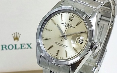 Rolex - Oyster Perpetual Date "Engine-Turned" - Ref. 1501 - Men - 1960-1969