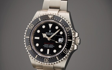 Rolex Reference 126600 Sea-Dweller | A stainless steel wristwatch with date, helium escape valve and bracelet, Circa 2017 | 勞力士 型號 126600 Sea-Dweller 精鋼鍊帶腕錶備日期顯示及排氦閥，製作年份約 2017