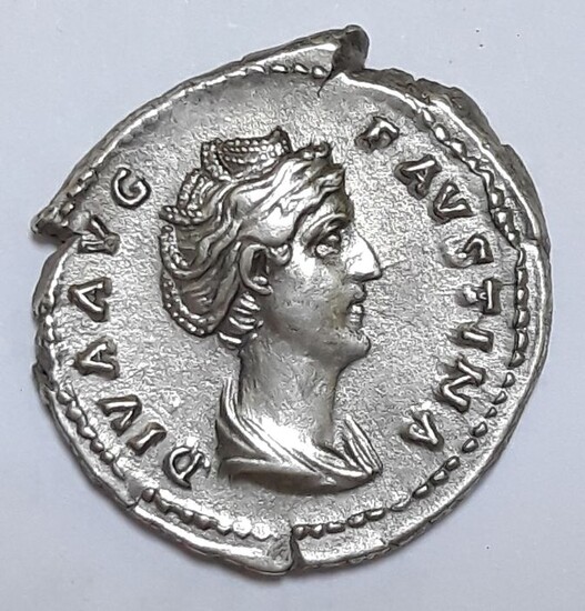 Roman Empire. Faustina I († AD 140/1). AR Denarius,Rome