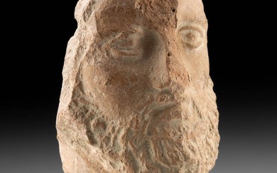 Romano-Egyptian Terracotta Head - Bearded Man