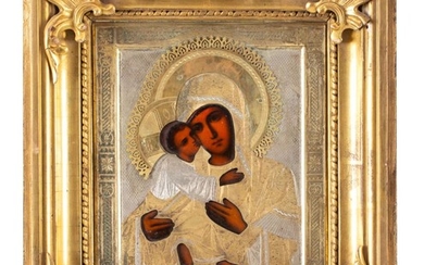 Russia, Vladimirskaya Mother of God, Icon, 19th/20th Century