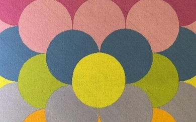 SK Initialed Textile Artwork 1973