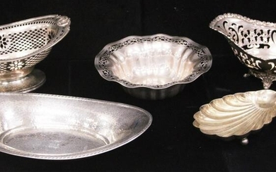 STERLING SILVER TRAYS, COMPOTES, ONE TIFFANY & CO.