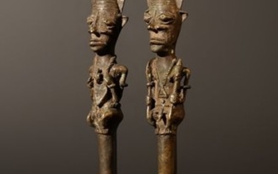 Sculpture - Bronze - Yoruba - Nigeria