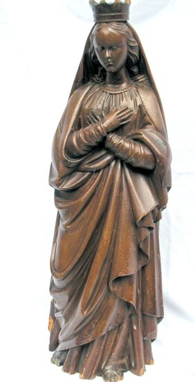 Sculpture, Virgin, 70 cm (1) - Wood - 19th century