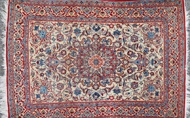 Semi Antique Persian Isfahan Rug
