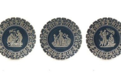 Set of 3 Italian Leona Plates