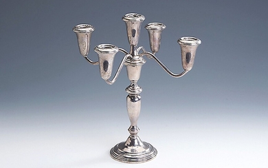 Silver candleholder , silver 925 filled, 5 -flames,...