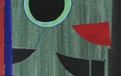 Sir Terry Frost R.A. (1915-2003) Green and Black 'Q', 1997
