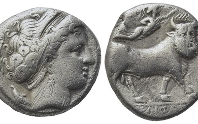 Southern Campania, Neapolis, c. 300 BC. AR Didrachm (18.5mm, 7.26g)....