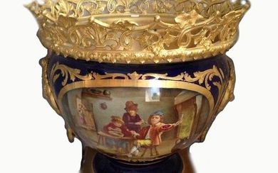 Special 19th century vase "SEVRE, Napoleon III, bronze with...