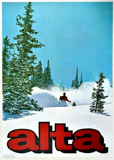 Sport Poster Alta Ski Utah USA