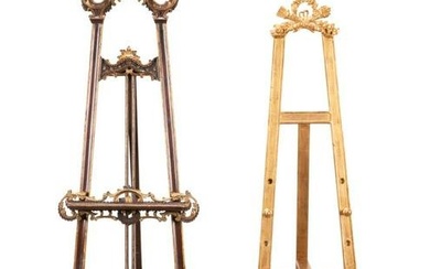 TWO ART EASELS IN THE ROCOCO TASTE