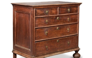 The England Family William and Mary Joined Walnut Chest of Drawers, William Beakes III (1691-1761), Philadelphia, Pennsylvania, Dated 171?