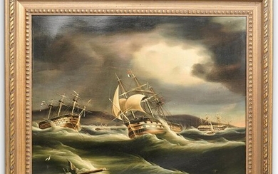 Thomas Buttersworth (British, 1768-1842) "The Gale of