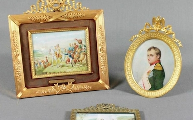 Three Portrait Miniatures Of Napoleon First Quarter
