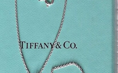 Tiffany - 925 Silver - Necklace with pendant, Ring Aquamarine