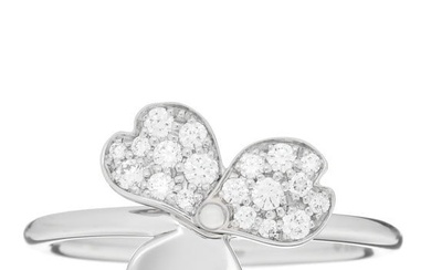 Tiffany Platinum Diamond Paper Flowers Ring 52 6
