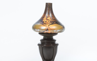 Tiffany Studios Urn-base Table Lamp and Art Glass Shade