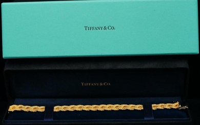 Tiffany & Co. Solid 18K Yellow Gold 7.5" Bracelet