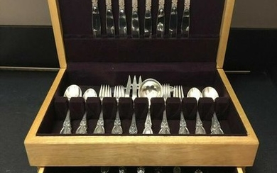 Towle Charlemagne Sterling Flatware Set With 10 Servers
