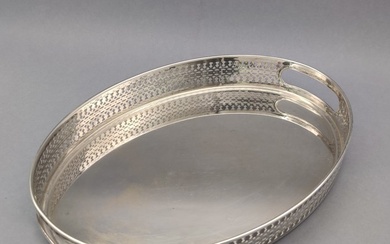 Tray (1) - No hallmarks, tested for silver - .800 silver