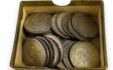 Twenty U.S. 1921 Morgan Silver Dollar Coins