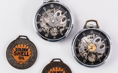 Two Gerard-Perregaux & Co. "Shell Oil" Open-face Watches