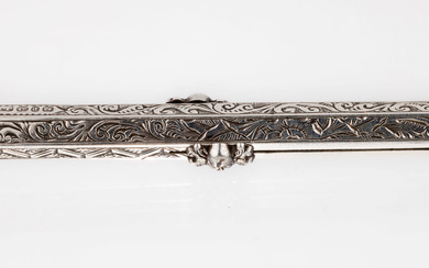 Unusual writing utensil , silver 925, England Birmingham 1889, hexagonal...