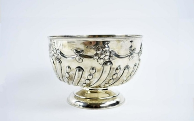 VICTORIAN SILVER ROSE BOWL