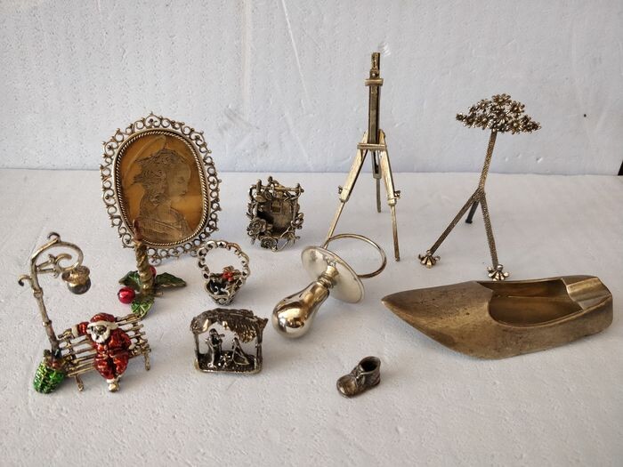 Various and Christmas miniatures (11) - .800 silver, .925 silver - Italy - 20th century