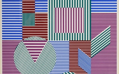 Vasarely, Victor (1906-1997) "Fondau", sérigraphie couleur, 2/275, u. sign./num., 88,5x76cm (m.R. 90x77,5cm), min. défaut au...