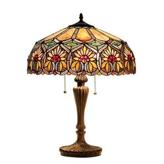 Vintage Design Stained Glass Desk Lamp