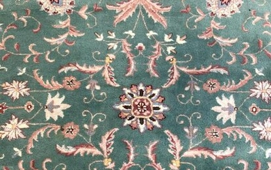 Vintage Handmade Wool Pile Oriental Room Size Rug