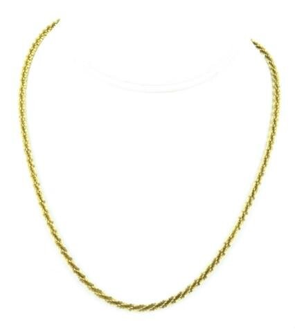Vintage Italian Gold Over Sterling Necklace
